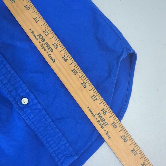 Polo Ralph Lauren Button-Down Blue Large Logo Dress Shirt Boy Youth 5 big pony - Picture 4 of 6